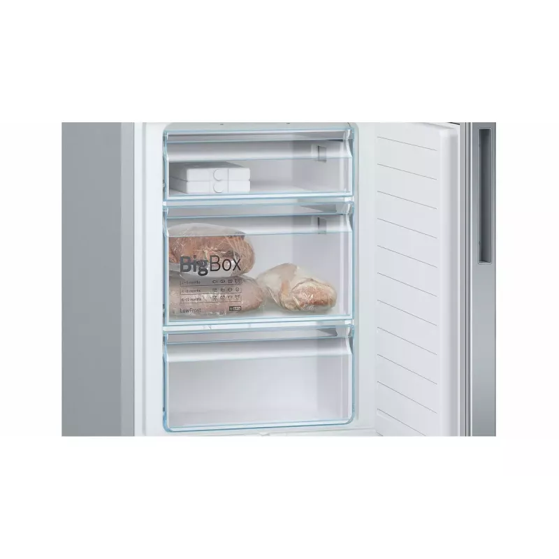 Combinado frigorífico-congelador Bosch Serie 6 KGE36AICA de instalação livre 308 l aço inoxidável