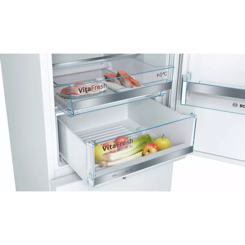 Combinado frigorífico-congelador Bosch Serie 6 KGE36AWCA de instalação livre 308 l branco