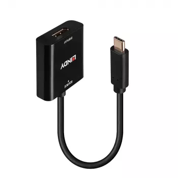 Conversor Lindy USB Type-C para DisplayPort 4K144, USB Type-C, saída DisplayPort, 3840 x 2160 píxeis