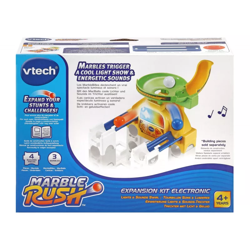VTech Marble Rush - conjunto de expansão eletrónico - funil, 4 anos, som, AA, plástico, multicolor