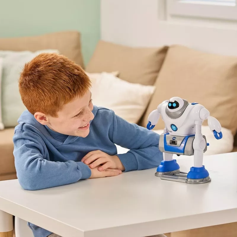 VTech V-Bot, rapaz/rapariga, 5 ano(s), com som VTech V-Bot. Tipo de pilha: AA. Cor do produto: preto, azul, branco