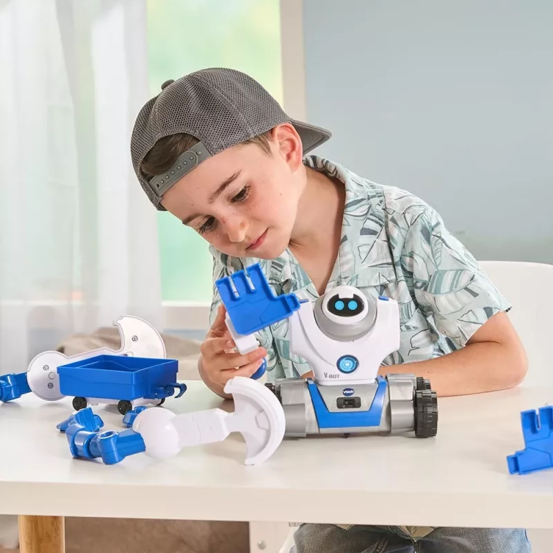 VTech V-Bot, rapaz/rapariga, 5 ano(s), com som VTech V-Bot. Tipo de pilha: AA. Cor do produto: preto, azul, branco
