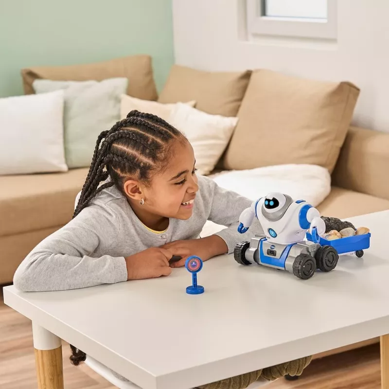 VTech V-Bot, rapaz/rapariga, 5 ano(s), com som VTech V-Bot. Tipo de pilha: AA. Cor do produto: preto, azul, branco