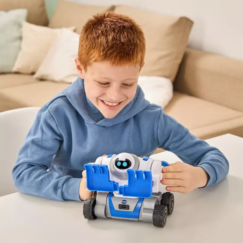 VTech V-Bot, rapaz/rapariga, 5 ano(s), com som VTech V-Bot. Tipo de pilha: AA. Cor do produto: preto, azul, branco