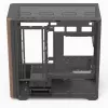 PC Mini Tower Aerocool D301A preto madeira fonte de alimentação ATX