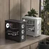 PC Mini Tower Aerocool D301A preto madeira fonte de alimentação ATX
