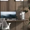 PC Mini Tower Aerocool D301A preto madeira fonte de alimentação ATX