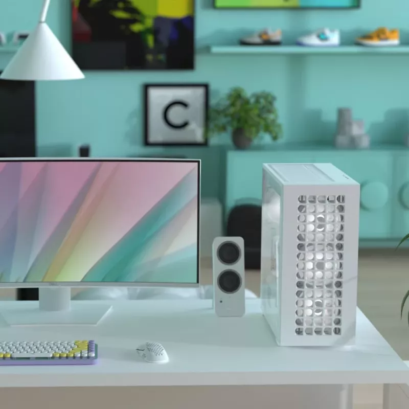 Aerocool D502A Midi Tower branco
