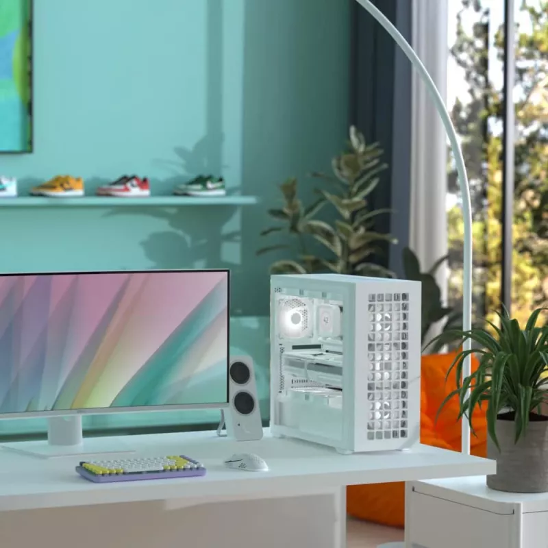 Aerocool D502A Midi Tower branco