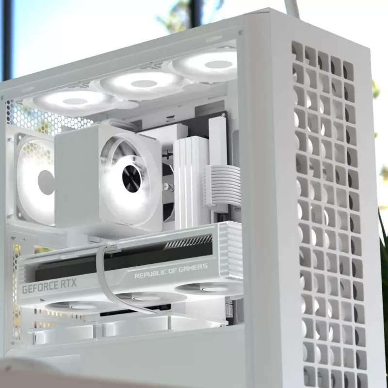 Aerocool D502A Midi Tower branco