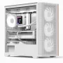 Aerocool D301A Mini Tower branco, madeira