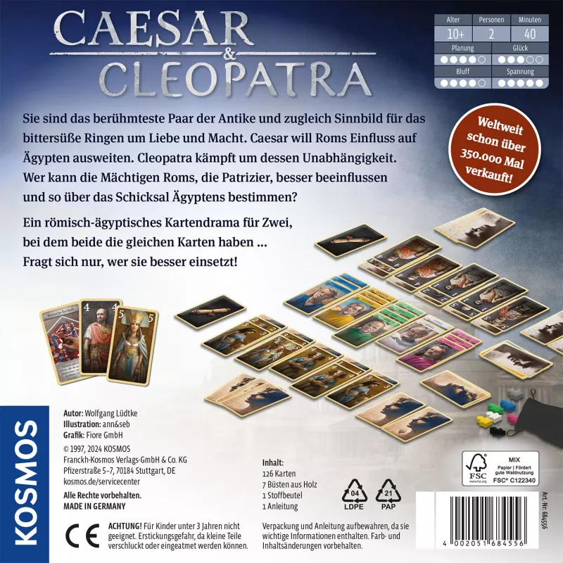Kosmos Caesar & Cleopatra 40 min Jogo de cartas Estratégia