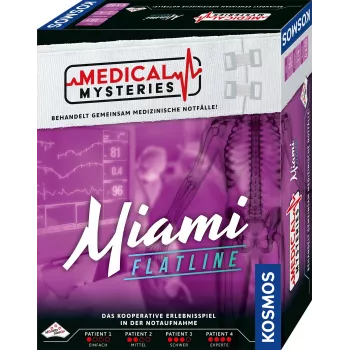 Kosmos Medical Mysteries - Miami Flatline 60 min Jogo de tabuleiro Dedução