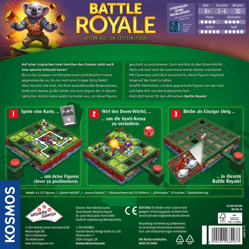 Kosmos Battle Royale 30 min Jogo de tabuleiro Tático