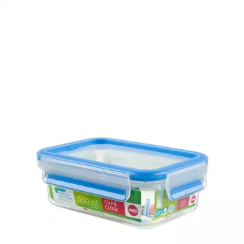 EMSA 508538 Recipiente retangular Caixa Transparente 8 unid.