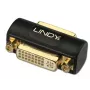 Adaptador DVI conector fêmea para conector fêmea Lindy Premium 41233
