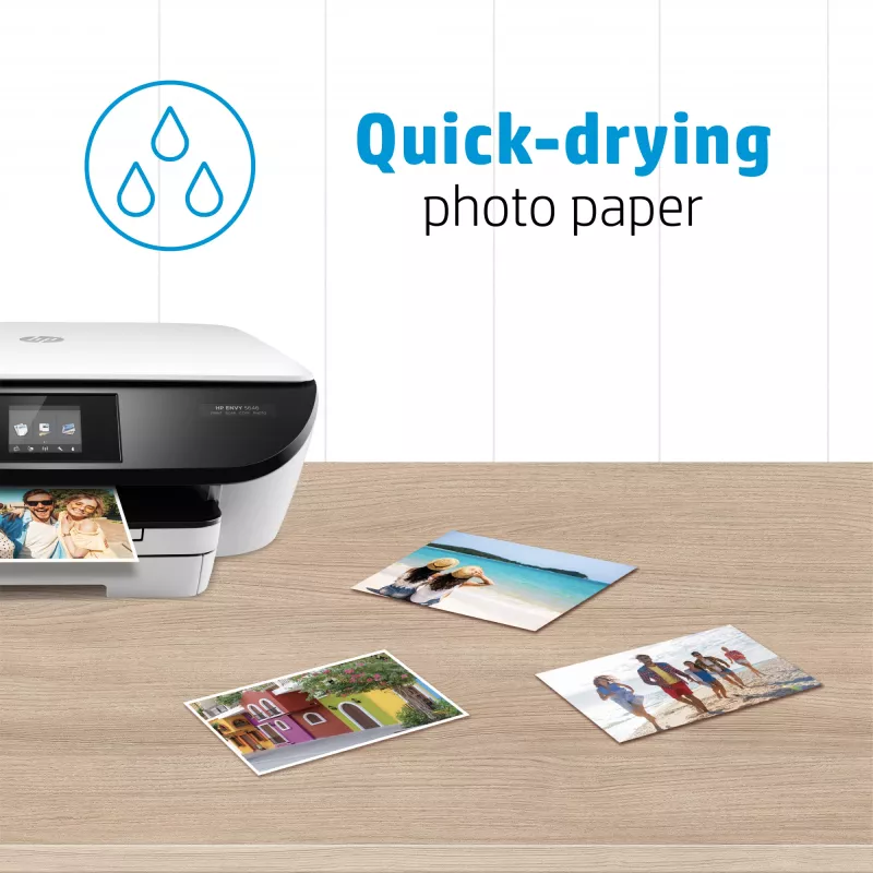 HP Papel fotográfico Everyday, brilhante, 200 g/m², 10 x 15 cm (101 x 152 mm), 100 folhas