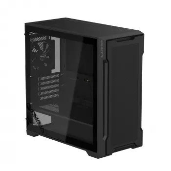 GIGABYTE C102 GLASS Torre Midi Preta