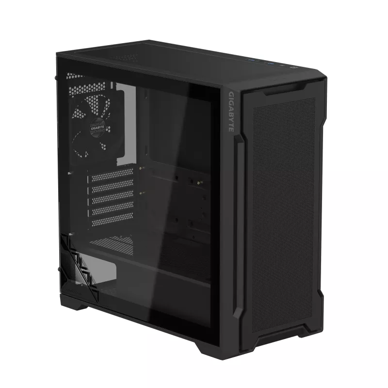GIGABYTE C102 GLASS Torre Midi Preta