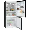 Bosch Serie 8 KGP86AXB0N combinado de instalação livre, 621 l (419 l frigorífico + 202 l congelador), classe energética B, 186 cm, Home Connect, aço inoxidável preto