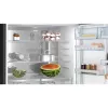 Bosch Serie 8 KGP86AXB0N combinado de instalação livre, 621 l (419 l frigorífico + 202 l congelador), classe energética B, 186 cm, Home Connect, aço inoxidável preto