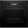 Conjunto de aparelhos de cozinha Bosch HEG517BB4 + NVS645CB6E placa de indução por zonas elétrica