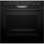 Conjunto de aparelhos de cozinha Bosch HEG517BB4 + NVS645CB6E placa de indução por zonas elétrica