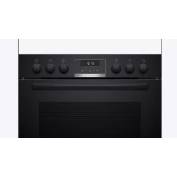 Conjunto de aparelhos de cozinha Bosch HEG517BB4 + NVS645CB6E placa de indução por zonas elétrica