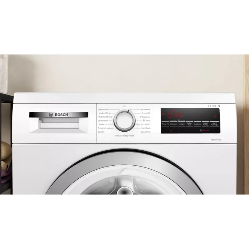Máquina de lavar roupa Bosch Serie 6 WUU28T71 de carregamento frontal 8 kg 1400 rpm branco