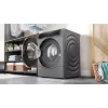 Máquina de lavar e secar roupa Bosch Serie 8 WNC254AS0 de livre instalação carregamento frontal aço inoxidável