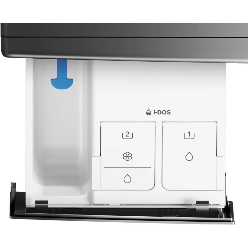 Máquina de lavar e secar roupa Bosch Serie 8 WNC254AS0 de livre instalação carregamento frontal aço inoxidável
