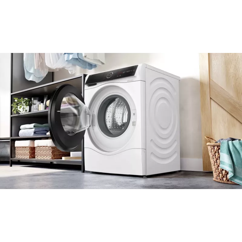 Máquina de lavar e secar roupa Bosch Serie 8 WNC254A40 de livre instalação carregamento frontal branco