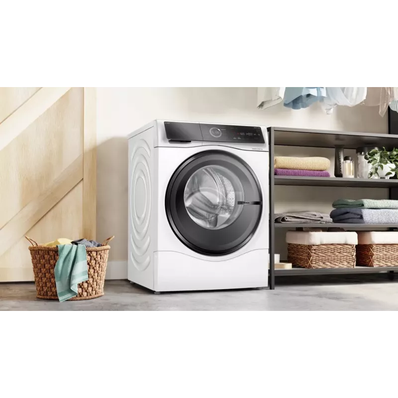 Máquina de lavar e secar roupa Bosch Serie 8 WNC254A40 de livre instalação carregamento frontal branco