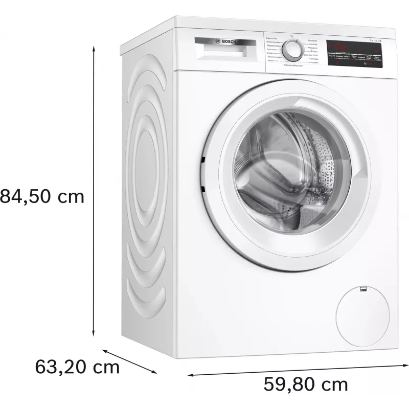 Bosch Serie 6 WUU28T22 máquina de lavar roupa de carga frontal, 9 kg, 1351 rpm, classe energética A, branca