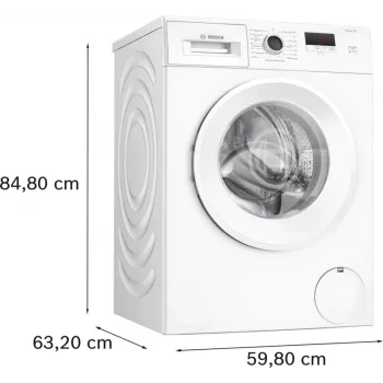 Máquina de lavar roupa Bosch Serie 2 WGE02420 de carregamento frontal 7 kg 1351 rpm branco