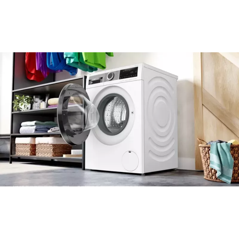 Bosch Serie 6 WGG244F40 máquina de lavar roupa de carga frontal, 9 kg, 1351 rpm, i-DOS, branco/preto