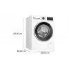 Bosch Serie 6 WGG244F40 máquina de lavar roupa de carga frontal, 9 kg, 1351 rpm, i-DOS, branco/preto