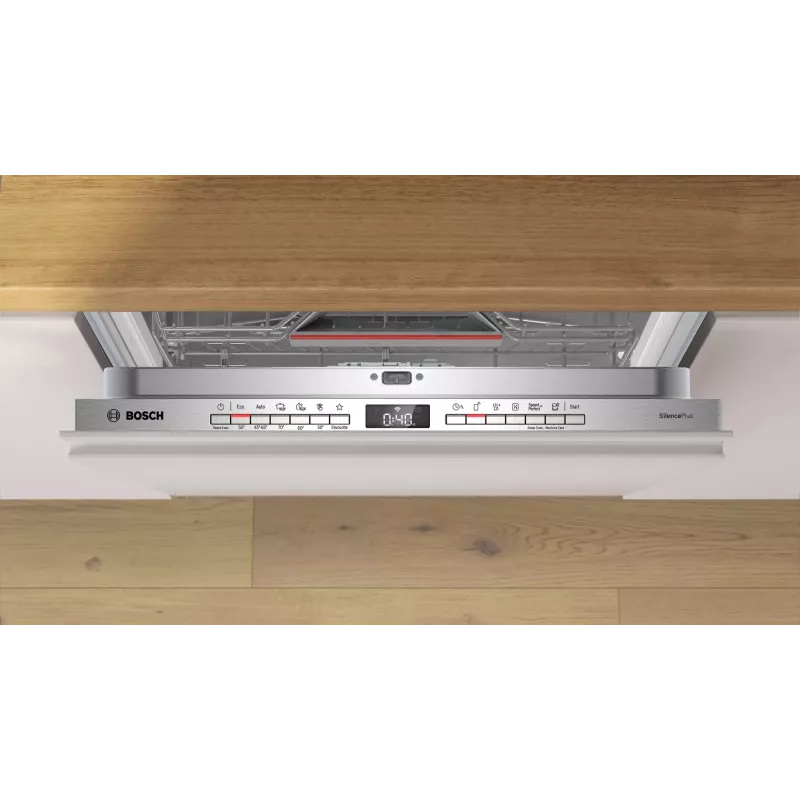 Máquina de lavar louça Bosch Serie 4 SBH4ECX28E, totalmente integrada, 14 conjuntos de louça, 42 dB