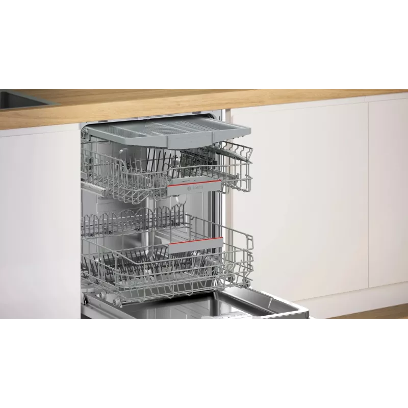 Máquina de lavar louça Bosch Serie 4 SBH4ECX28E, totalmente integrada, 14 conjuntos de louça, 42 dB
