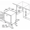 Máquina de lavar louça Bosch Serie 4 SBH4ECX28E, totalmente integrada, 14 conjuntos de louça, 42 dB