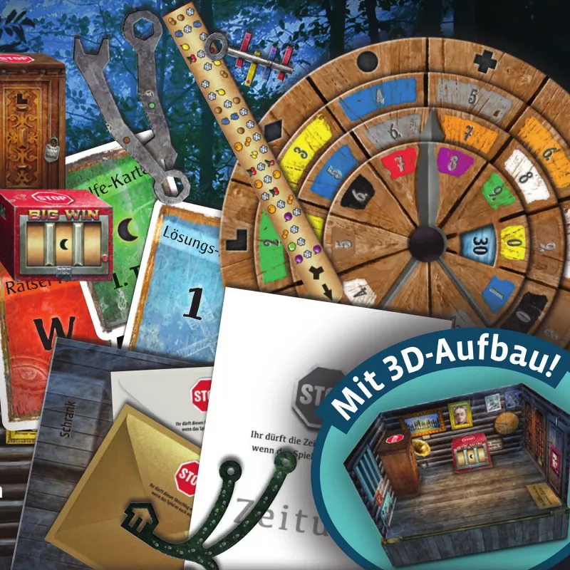 Kosmos EXIT - Die Rückkehr in die verlassene Hütte jogo de tabuleiro de escape, 1-4 jogadores, 12+ anos, jogo familiar
