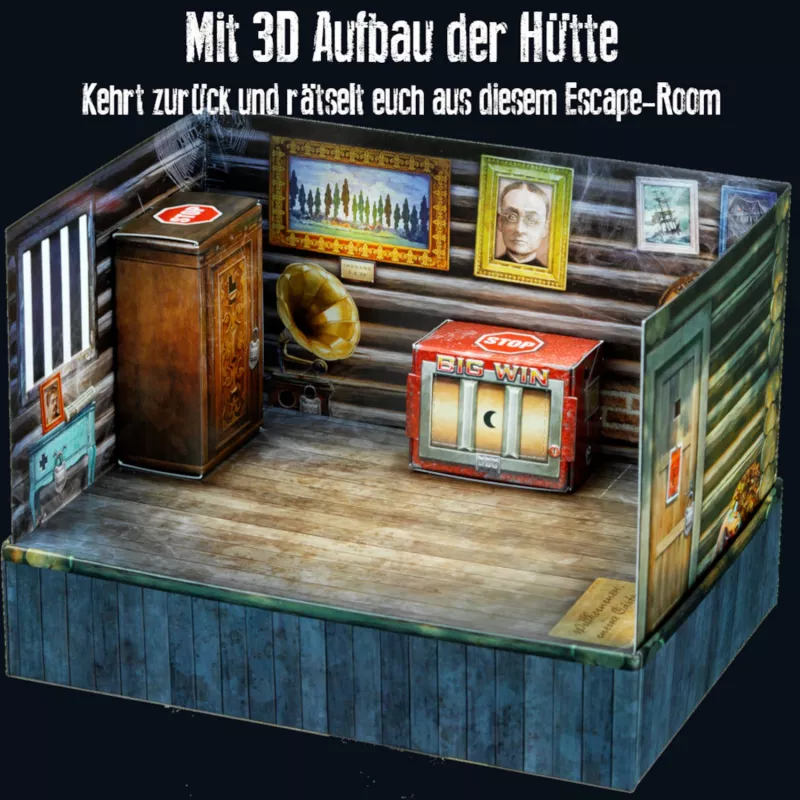Kosmos EXIT - Die Rückkehr in die verlassene Hütte jogo de tabuleiro de escape, 1-4 jogadores, 12+ anos, jogo familiar