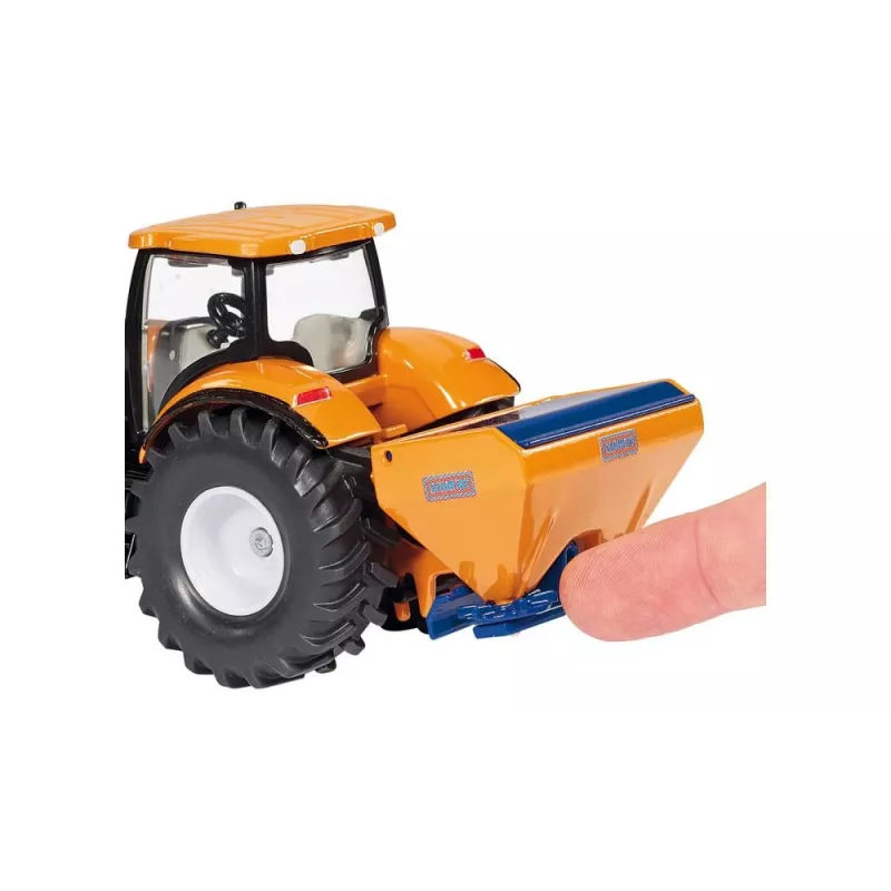Siku Trator com Lâmina e Espalhador de Sal, Modelo de Trator, Pré-montado, 1:50, Metal, Plástico, 3 Ano(s), Preto, Azul, Laranja