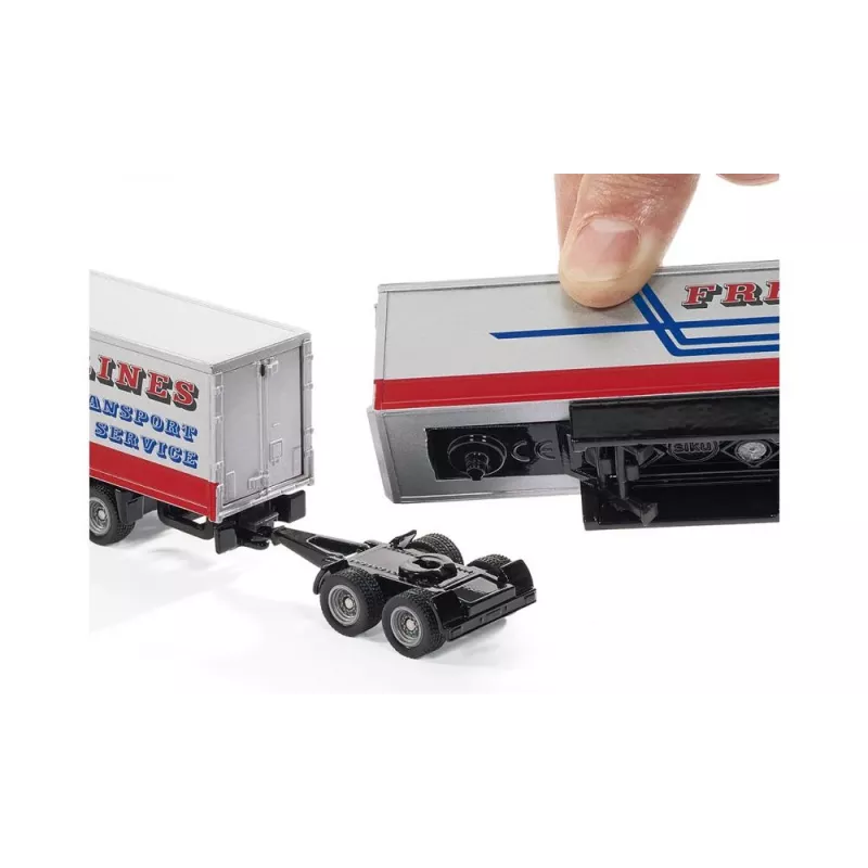 Siku 1806 Super Road Train DHL veículo em miniatura, a partir dos 3 anos, 169 g