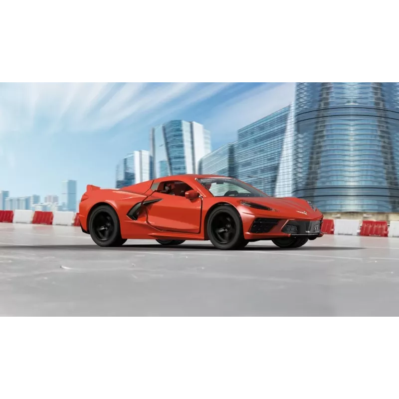 Siku Chevrolet Corvette Stingray modelo de carro desportivo montado 1:50
