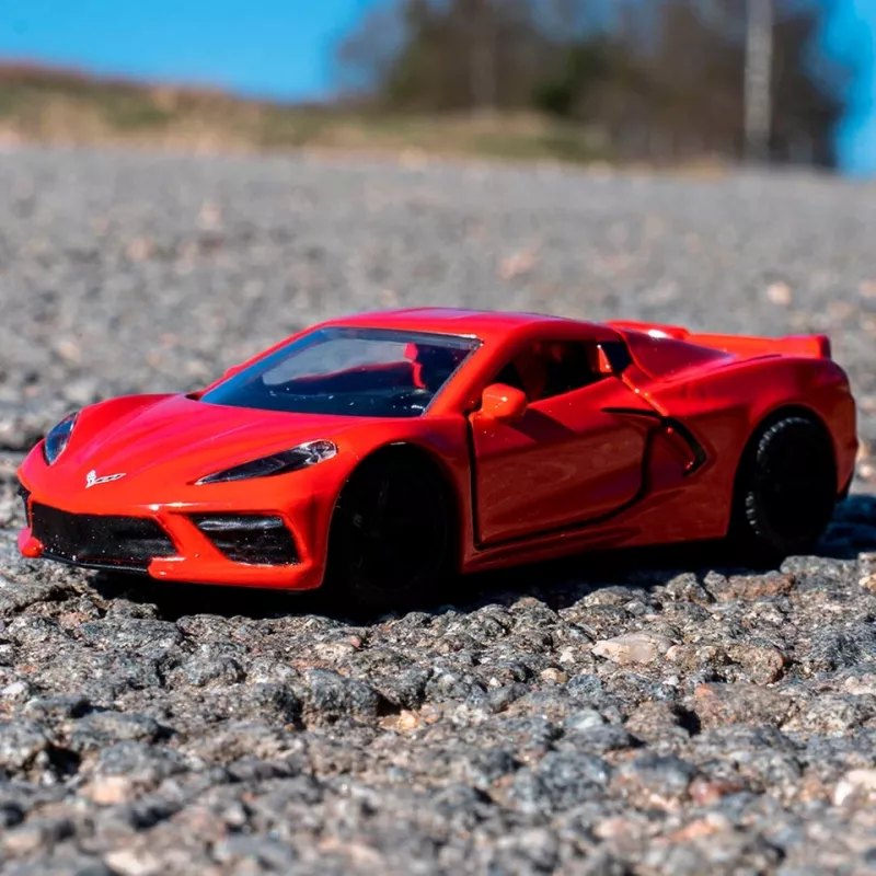 Siku Chevrolet Corvette Stingray modelo de carro desportivo montado 1:50