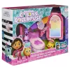 Gabby's Dollhouse, Quarto Bons Sonhos com figura Pillow Cat e 3 acessórios, 3 móveis e 2 entregas, brinquedo para crianças a partir dos 3 anos