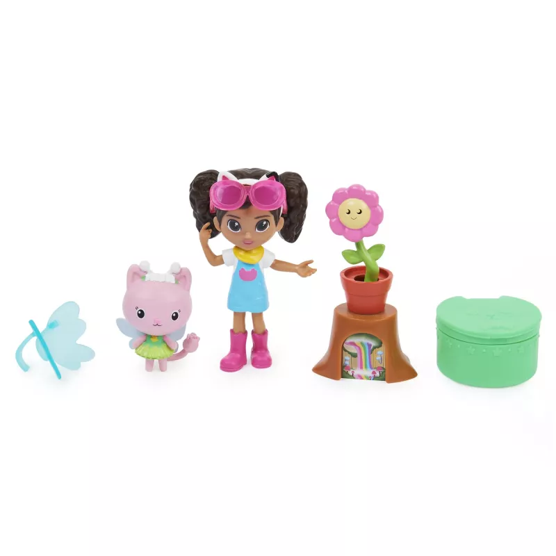 Gabbys Dollhouse, Conjunto Atelier de Arte com 2 figuras, 2 acessórios, entrega e móvel, brinquedo para crianças a partir dos 3 anos