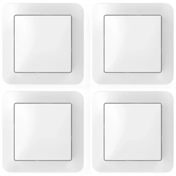 Conjunto de interruptores de parede, 4 peças, Bosch Smart Home, para atuadores inteligentes, branco