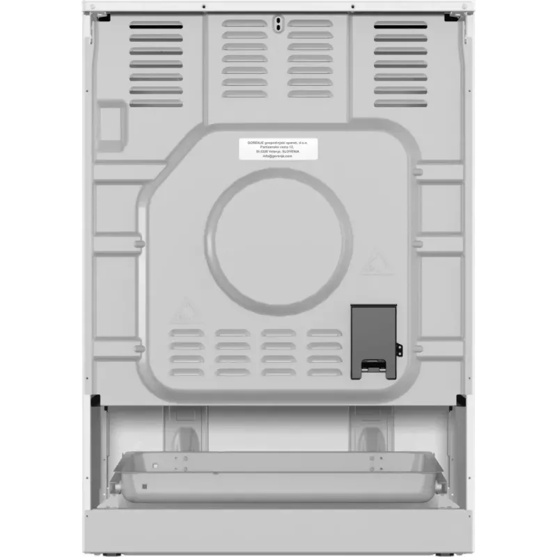 Gorenje GEC6C40WD fogão independente placa vitrocerâmica elétrica preto, branco
